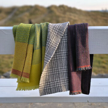 Sjaal van wol of wol/zijde weven (2 lagen in 2 dagen)